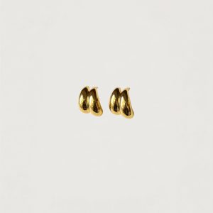CURVED DOME EARRINGS